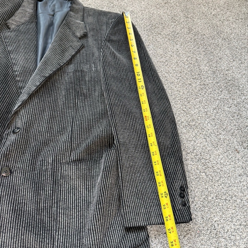 Men’s Black 46 Corduroy Jacket Sports 2 Button Scandia Woods 100% Cotton Casual - Picture 4 of 12
